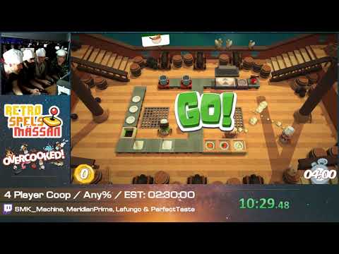 [World Record] DreamHack Winter 2018 Speedruns - Overcooked! 4 Player Coop (Any%)