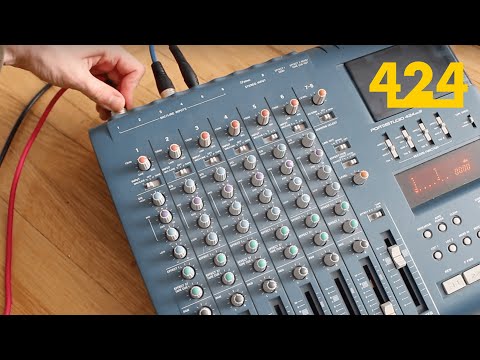 HOW TO RECORD A SONG ON A TASCAM 424 MKIII 4-TRACK PT. 2 | 424recording.com