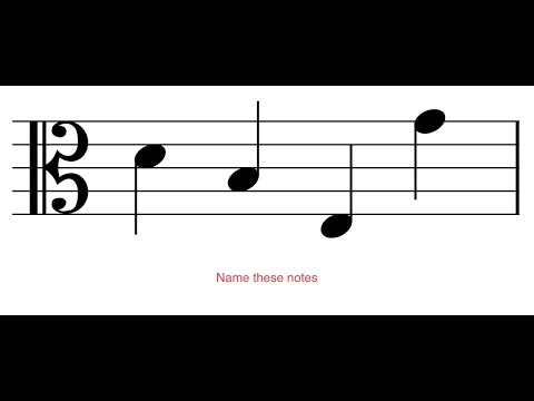 Notes in c clef 476