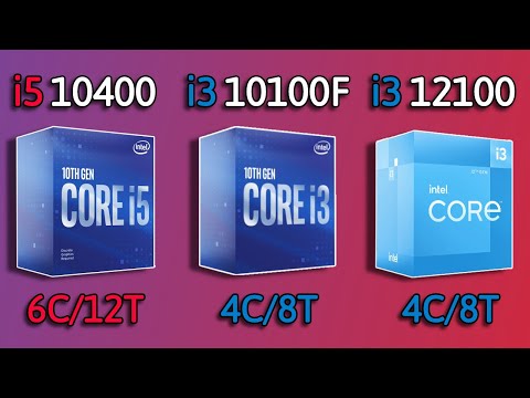 Core i3 12100 vs i3 10100F vs i5 10400 - Benchmark and test in 5 Games 1080p