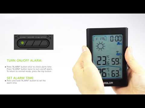 BALDR MULTI-FUNCTIONAL WIRELESS WEATHER STATION WITH BACKLIGHT OPERRATION VIDEO (B0341WST2H2)