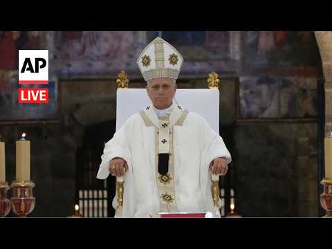 Diretta: Papa Leone XIV presiede la Santa Messa ad Assisi