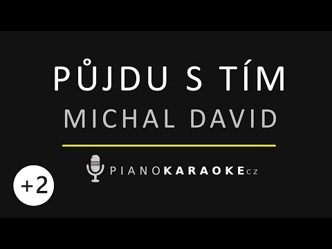 Michal David - Půjdu s tím (Vyšší tónina) | Piano Karaoke Instrumental