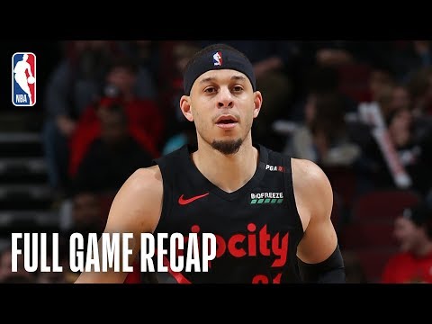 TRAIL BLAZERS vs BULLS | Seth Curry Goes For 20 Points In Chicago  | March 27, 2019