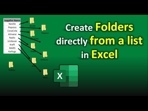 Instantly Create Folders Directly from List in Excel | Excel Tricks