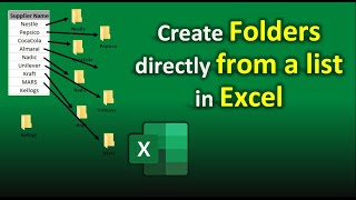 Instantly Create Folders Directly from List in Excel | Excel Tricks
