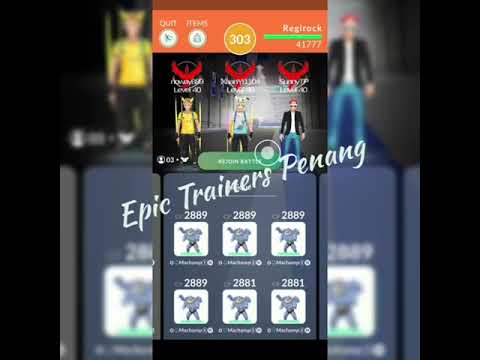 3 Trainers Vs Regirock Attempt - Epic Trainers Penang