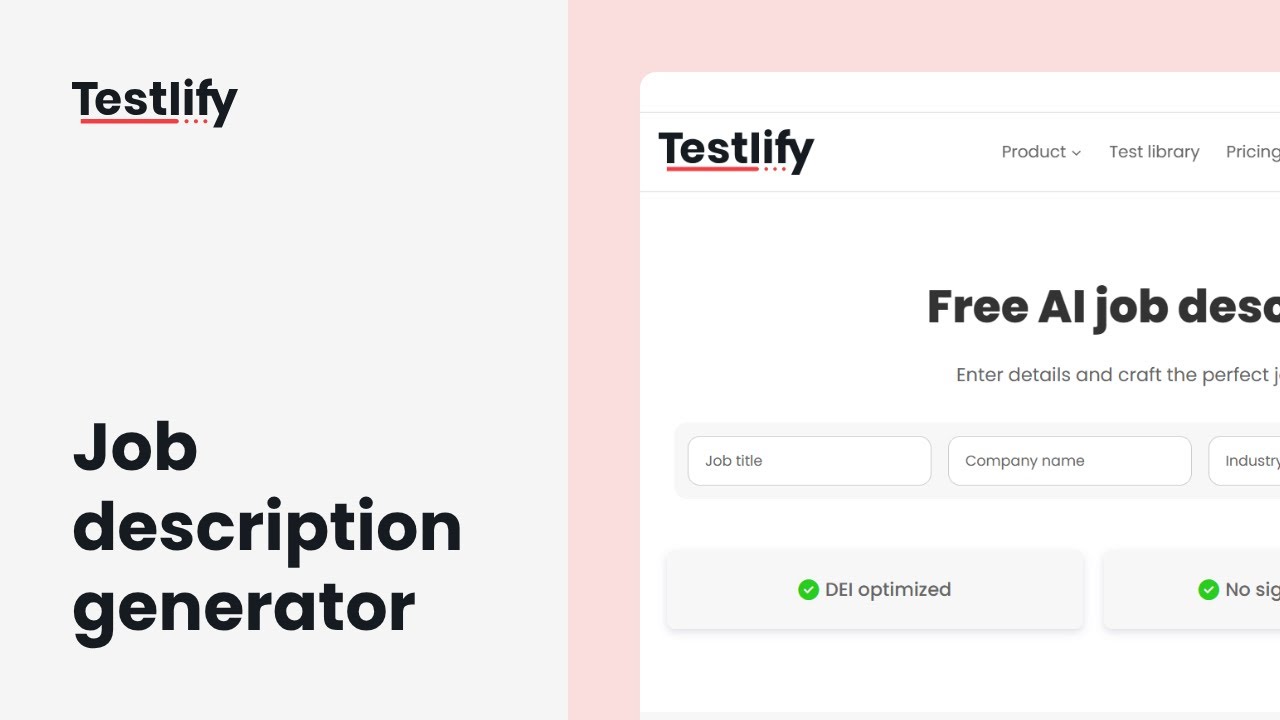 Free AI job description generator