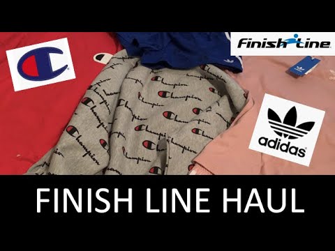 AWESOME FINISH LINE HAUL! 50% OFF SALE! COOL CLOTHES! COME SHOP WITH ME ADIDAS ORIGINALS CHAMPION