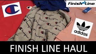 AWESOME FINISH LINE HAUL! 50% OFF SALE! COOL CLOTHES! COME SHOP WITH ME ADIDAS ORIGINALS CHAMPION
