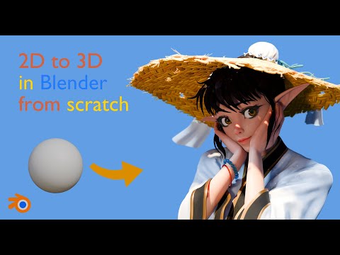 Creating a stylized character in Blender from scratch.