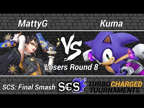 SCS: Final Smash Wii U Singles (Losers Round 8) - MattyG (Bayonetta) vs. Kuma (Sonic)