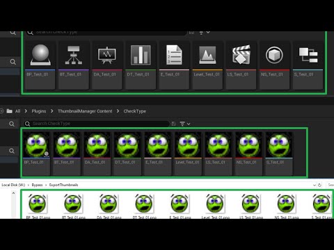 UE5 ThumbnailManager,Set CustomTexture And Export Thumbnail