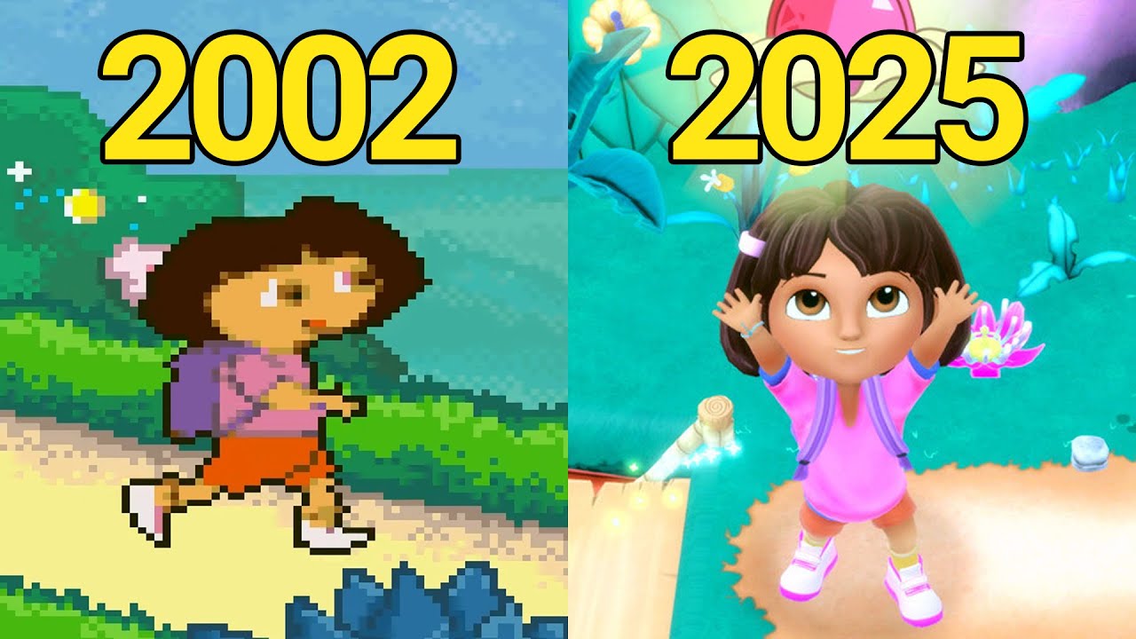 Evolution of Dora The Explorer Games (2002-2025)