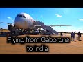 Boeing 787 8 Flying Ethiopian Airlines From Gaborone Botswana To Mumbai India