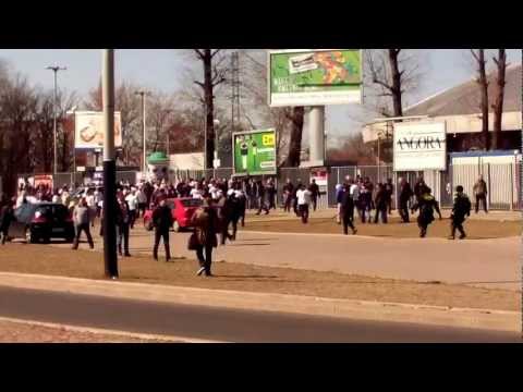 DERBY ŁODZI 2012 - Before the stadium