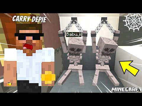 BABUJI and JETHIYA Become SKELETON in Minecraft ... 💀💀| Carry Depie