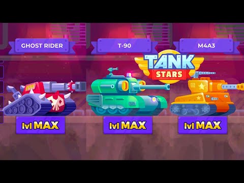 Tank Stars Major Update 3 New Tanks M4A3 T-90 and Ghost Rider v2.9.0