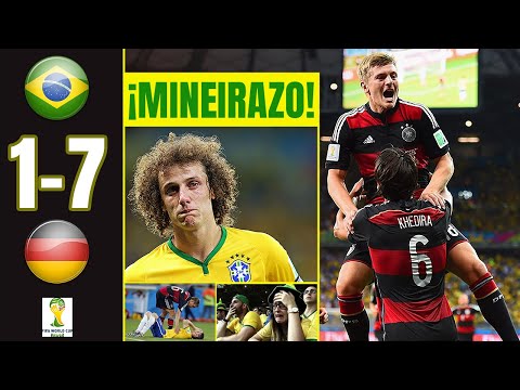 (7-1) El Día que ALEMANIA HUMILLÓ a BRASIL 🇩🇪🇧🇷 en su MUNDIAL 2014 🏟️ 😲 El "MINEIRAZO"