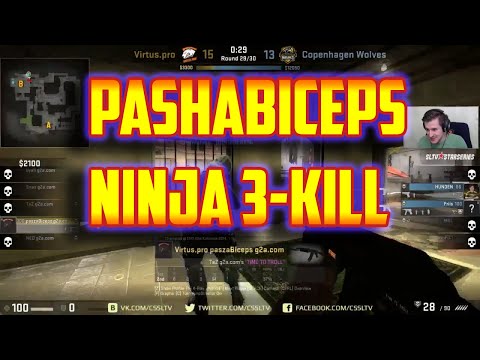 AMAZING pashaBiceps Ninja 3k VP vs CPH Wolves