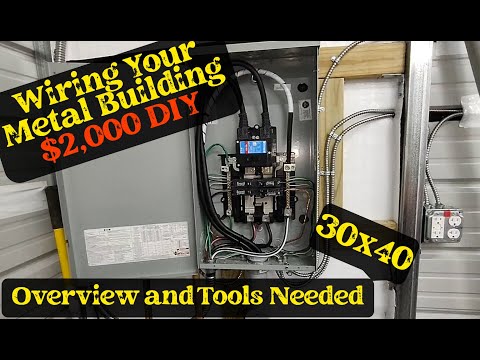 Wiring Your Metal Building for Under $2,000! – DIY Tools & Tips (Links in Description)