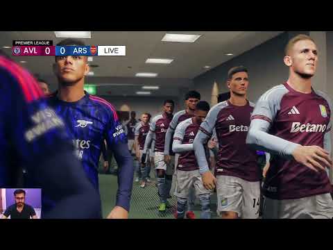 Aston Villa vs Arsenal LIVE | Premier League 2025/26 Full Match | Epl Match Live | PES 21 Simulation