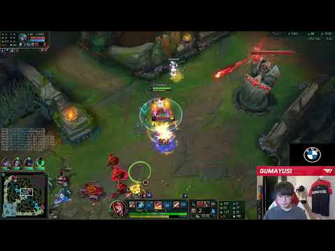 T1 Gumayusi's clean mid gank on Showmaker's Vex | Stream Highlights