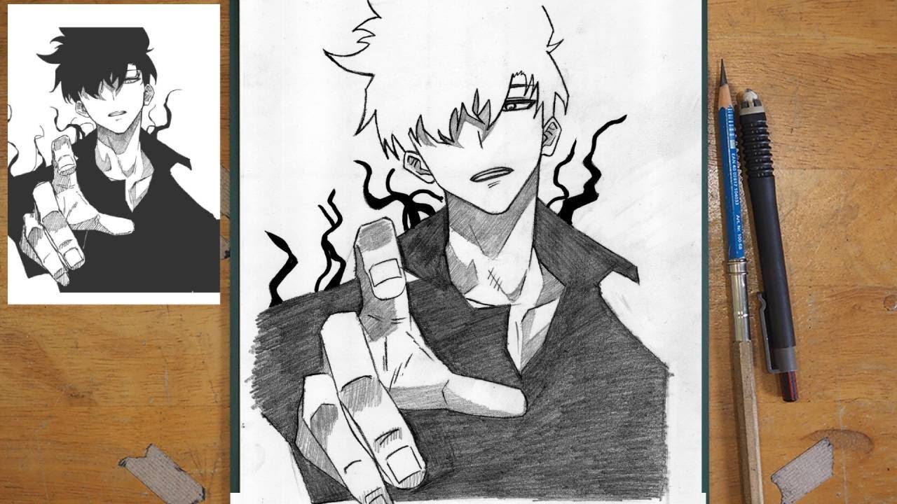 Solo Leveling Drawing Tutorial | Step by Step Anime Art Guide