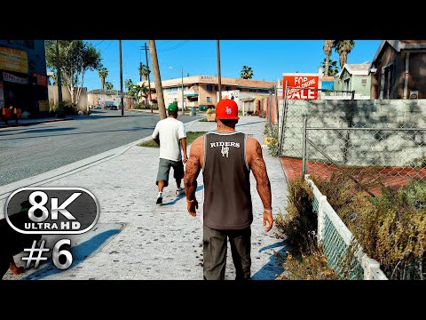 GTA V 8K Ultra Graphics Gameplay Walkthrough Part 6 - GTA V 8K 60FPS PC No Commentary