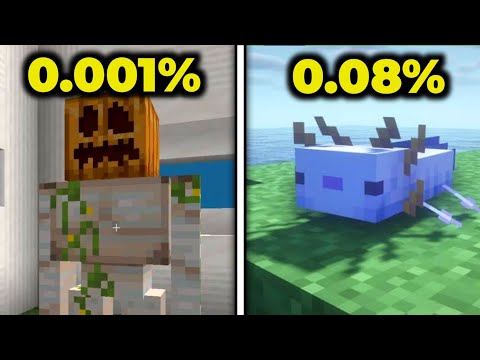 Top 10  RAREST Minecraft MOBS... (Hindi)