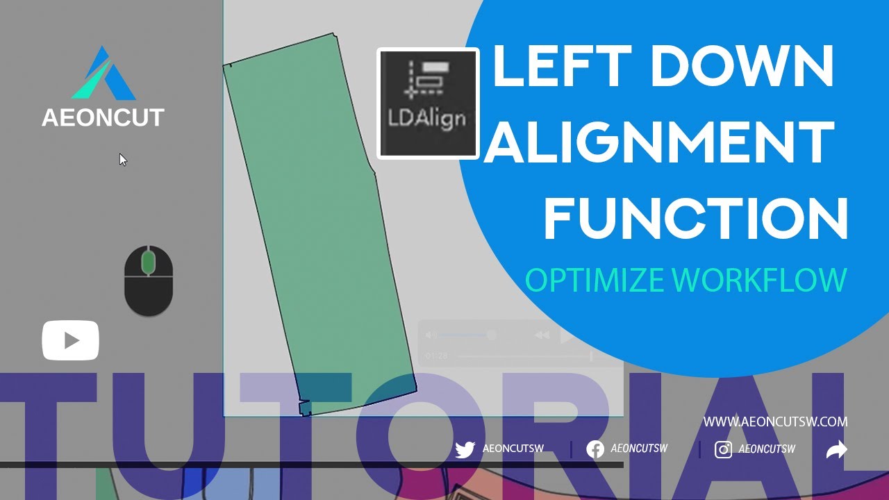 8-How to Use the Left Down Alignment Function in AEONCUT – Optimize workflow