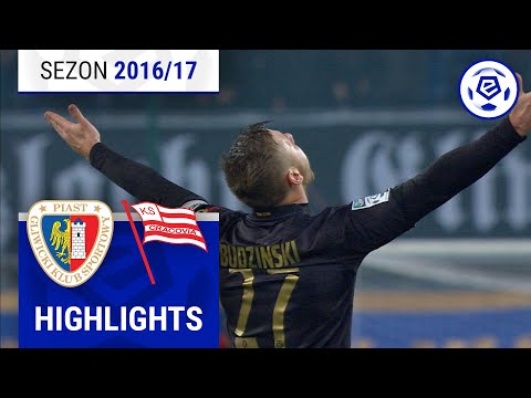 Piast Gliwice - Cracovia 2:2 | SKRÓT | Ekstraklasa 2016/17 | 16. Kolejka
