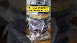 Small Spools of 3D Rainbow PLA Filament! #3dprinting #3
