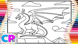 Dragon on the Mountain Top/Coloring on IPad/@coloringpagestv Clarx & Harddope - Castle[NCS Release]