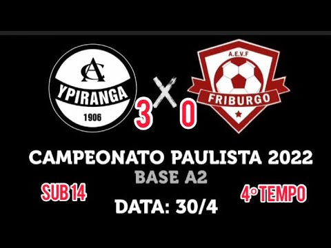 Campeonato Metropolitano A2 - SUB 14 - CA Ypiranga 3x0 AE Friburgo 30/04/22 - 4º Tempo