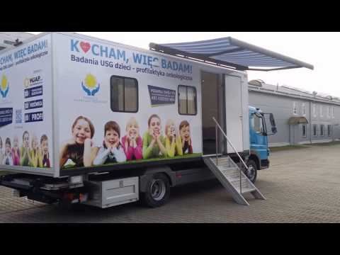 Auto do badania USG dzieci