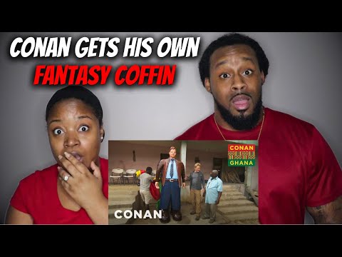 🇬🇭 CONAN O'BRIEN GETS HIS OWN FANTASY COFFIN IN GHANA | The Demouchets REACT Ghana