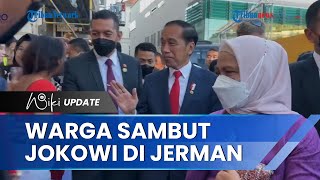 Teriak Nama Pak Jokowi Sambil Bentangkan Bendera Merah Putih, Antusias Sambut Presiden di Jerman