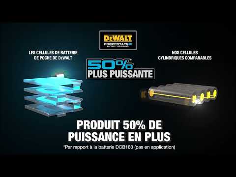 Perceuse visseuse à percussion Premium XR 18V - DCD1007H2T-QW - POWERSTACK DEWALT