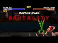 Ultimate Mortal Kombat Trilogy Genesis Reptile MKII Hardest No Continues