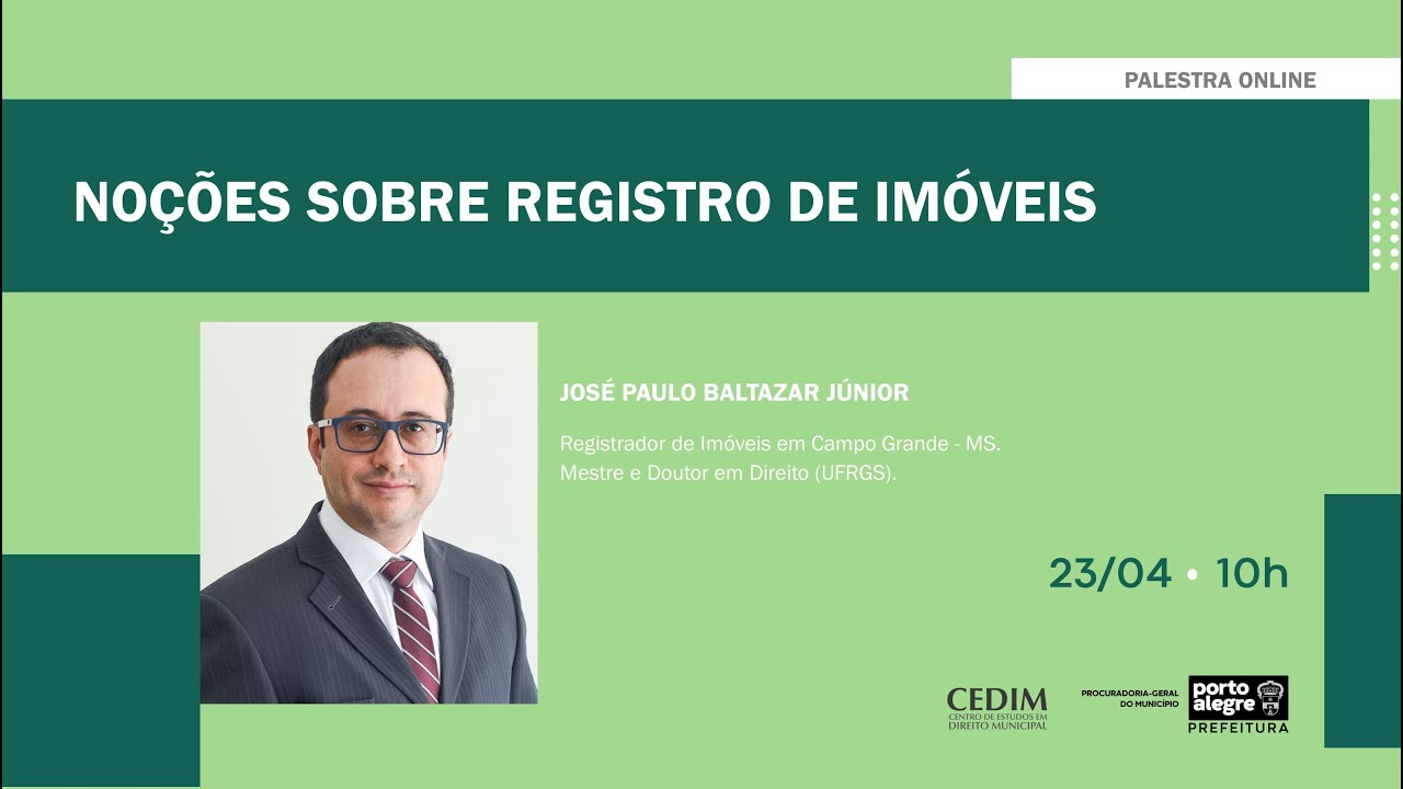 NOÇÕES SOBRE REGISTRO DE IMÓVEIS