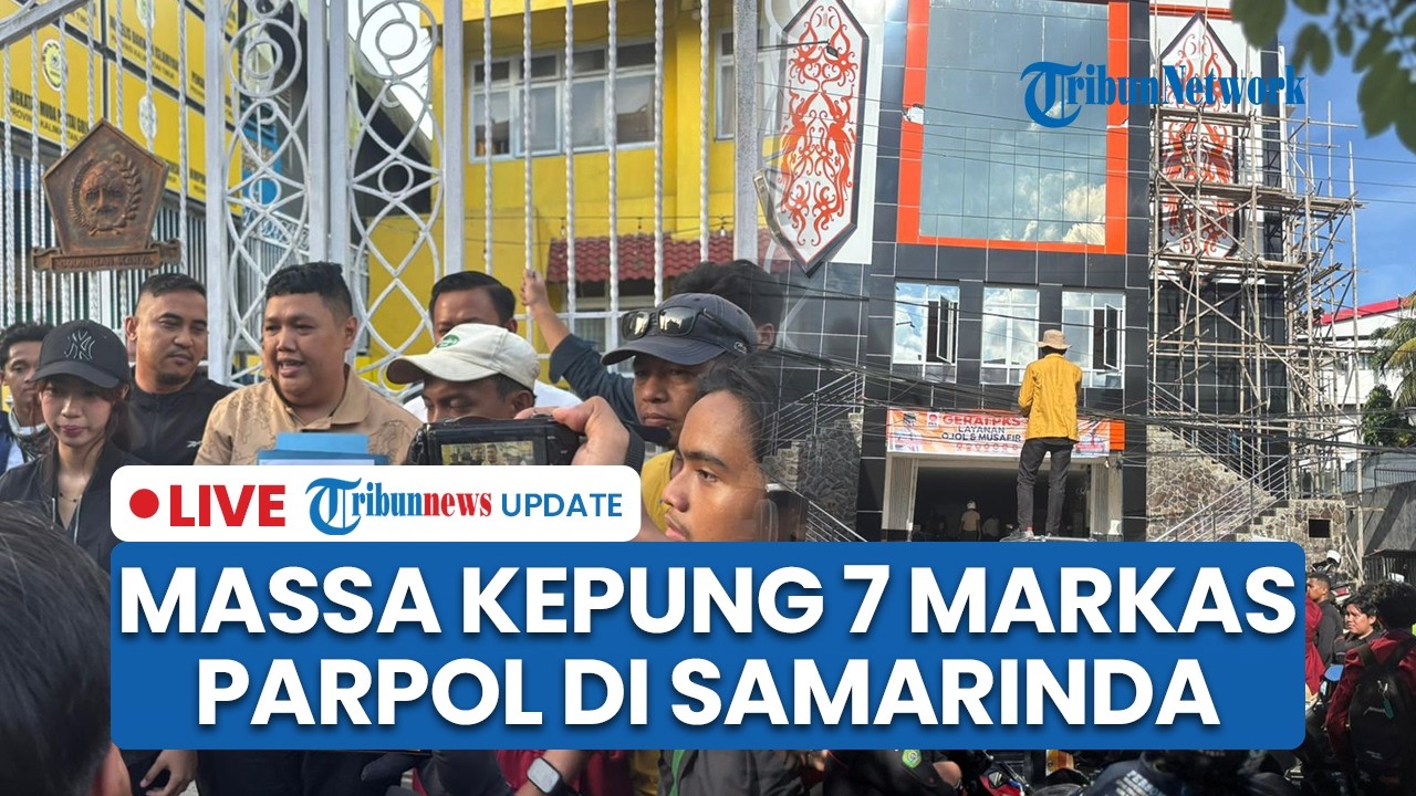 LIVE: Ratusan Aliansi Rakyat Kaltim Geruduk 7 Markas Parpol di Samarinda, Tagih Hak Angket DPRD