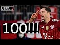 Inside ROBERT LEWANDOWSKI's 100th #UCL appearance!!