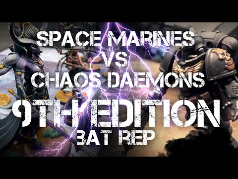 NEW Warhammer 40k 9th Edition Battle Report Retributors (ASTARTES) Space Marines vs Chaos Daemons