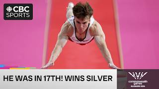 Felix Dolci rallies in men's individual gymnastics all-around to win silver at Commonwealth Games