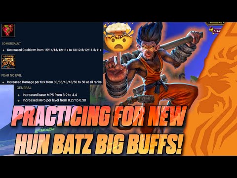 PRACTICING FOR NEW HUN BATZ BIG BUFFS!