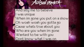 Allison Iraheta-Friday I&#39;ll Be Over You (Lyrics)