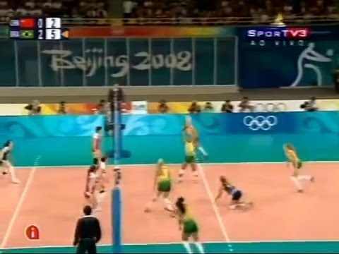 Olympic 2008  Women's volleyball semifinal Brazil-China