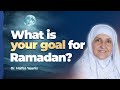 What Is Your Goal For Ramadan Dr Haifaa Younis Mifftaah