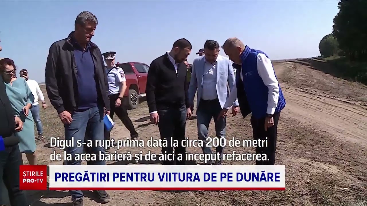Din elicopter, cursul Dunării de la noi pare pregătit pentru viitura care vine
